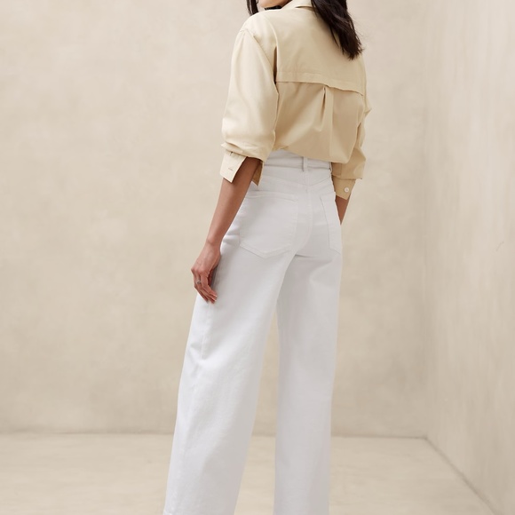 Banana Republic HIGH-RISE WIDE-LEG CROPPED JEAN NWT - Picture 2 of 8